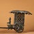 Metal Large Vintage Bronze Chariot Sculpture - Asian Gold-Inlaid Horse & Carriage Statue With Inscriptions For Sale - Image 7 of 10