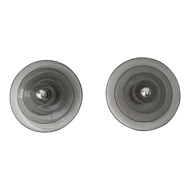 1970s Sconces Murano Glass by Carlo Nason for Mazzega, Italy - Pair For Sale