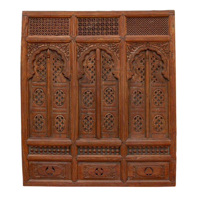 19th Century Rajasthan Lattice Carved Window Palace For Sale