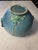 Art Deco Roseville Pottery Primrose Art Deco Jardiniere Vase "285-6" Blue 1932 For Sale - Image 3 of 9