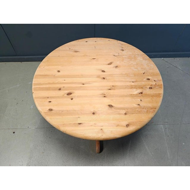 Vintage dining table in the manner of Rainder Daumiller made from solid pine wood. beautiful vibrant colour and natural...