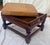 Late 20th Century Ethan Allan Heirloom Collection Leather and Solid Wood in Nutmeg Finish Footstool For Sale - Image 5 of 13