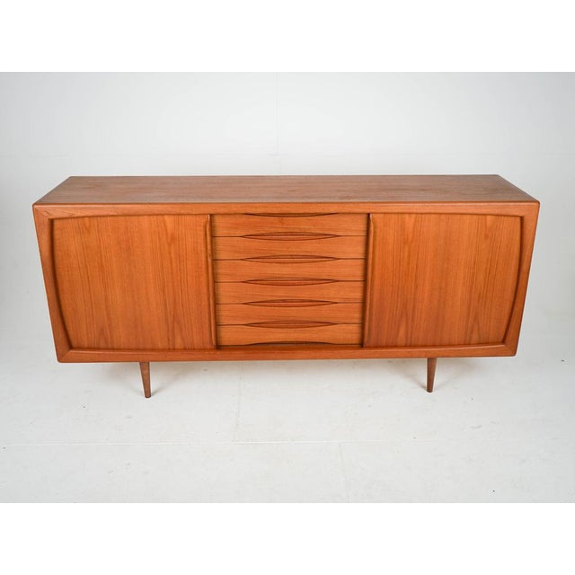Brown Vintage Teak Sideboard from Dyrlund, 1960s For Sale - Image 8 of 14