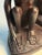 1990s Vintage African Folk Art 2 Hand Carved Wooden Monkeys Figurine For Sale - Image 5 of 10