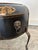 Stunning Late Twentieth Century Theodore Alexander Black Asian Chinoiserie Toleware Metal Floor Jardiniere Planter With Cabriole Legs For Sale - Image 6 of 9