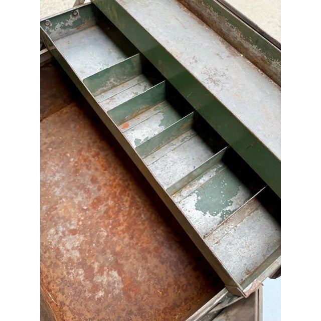 Vintage Mid Century Industrial Tool Box For Sale - Image 12 of 12