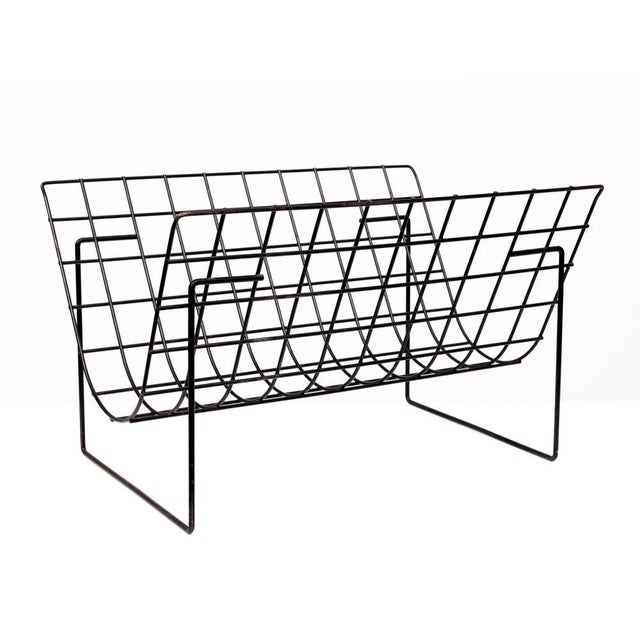 Black Brabantia Magazine Rack, 1975 For Sale - Image 8 of 8