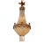 19th Italian Gilt Bronze and Crystal Basket Chandelier For Sale