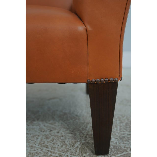 Pair of George Smith Butterfly Leather Club Chairs For Sale - Image 10 of 18