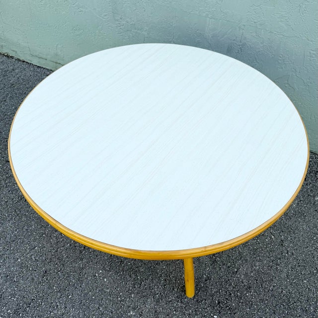 Boho Chic Rattan and Cane Dining Set - 5 Pieces For Sale - Image 9 of 12