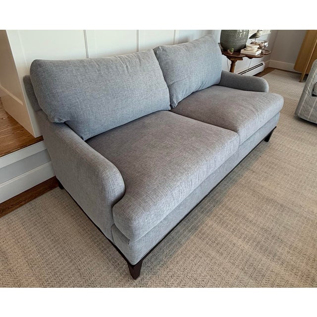 Custom made LEE Industries 1303-11 Sofa in Chariot Denim. New condition. Tailored sofa with refined proportions and great...