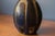 Blue Vintage Sculptural Decorative Blue Stoneware Ceramic Pottery Bud Vase For Sale - Image 8 of 9