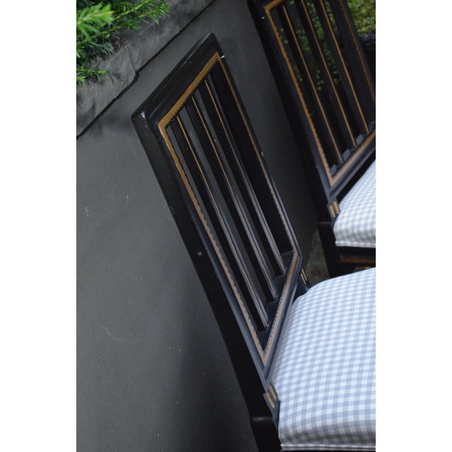 Wood Set of Swedish Classicist Style Chairs, 1900s For Sale - Image 7 of 11