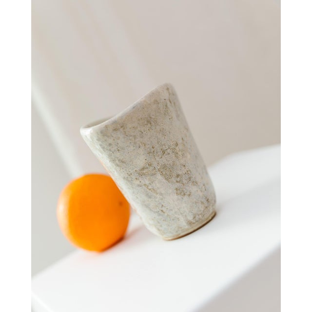 Gray Vintage Vase by Gerhard Meisel for Keramik Workshop Stahnsdorf, 1950s For Sale - Image 8 of 12