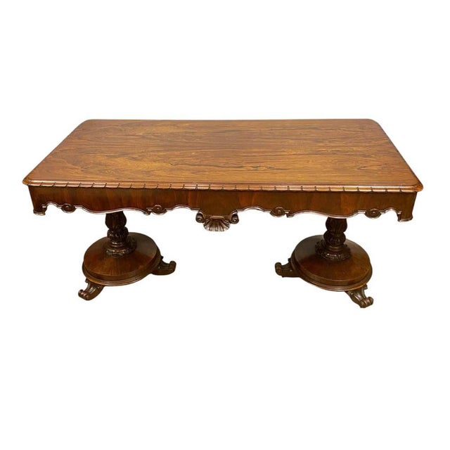 William IV Desk in Mahogany, 1840 For Sale - Image 4 of 12