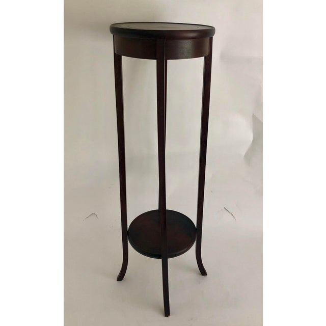 1920s Tall Mahogany Plant Stand Chairish