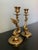 Mid 20th Century Asian Brass Finish Metal Koi Taper Candle Holders, A Pair For Sale - Image 4 of 8