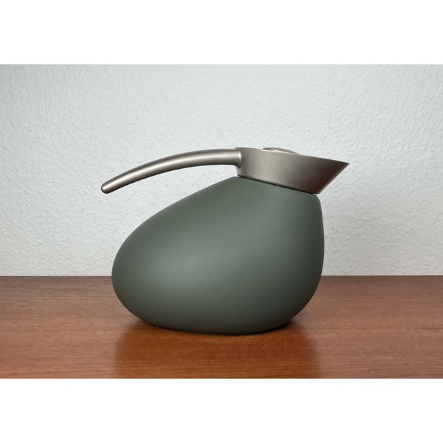 Danish Design Green Model Quack Thermos Coffee or Tea Pot by Maria Berntsen for Georg Jensen For Sale - Image 5 of 18