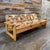 Vintage architectural pine three-seater sofa by Yngve Ekström for Swedese of Sweden, circa 1970s. The sofa features three...