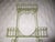 This is a Gorgeous! Vintage Ornate French Wire Two Tier Table Top Planter in a Cream with a hint of Green that has...