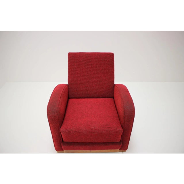 1940s Model H-282 Armchair by Jindrich Halabala, Czechoslovakia, 1940s For Sale - Image 5 of 16