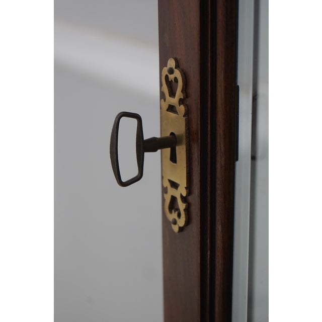 Ridgeway Cherry Tall Case Grandfather Clock For Sale - Image 11 of 18