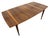 Mid-Century Modern Brasilia Style Walnut Dining Table - Refinished! For Sale In Philadelphia - Image 6 of 7