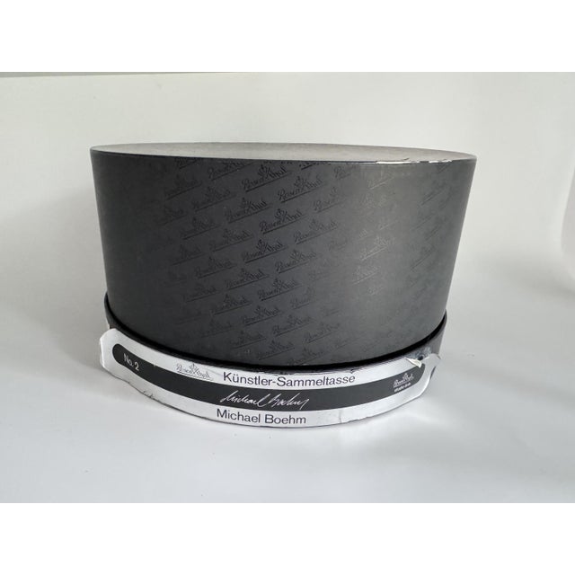 Postmodern cup and saucer set "Artist's Cup No. 2 by Michael Boehm for Rosenthal Studio-Line, circa 1980s. This wonderful...