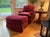 Custom Lounge Chair & Ottoman Set in Burgundy by Dapha For Sale - Image 10 of 18