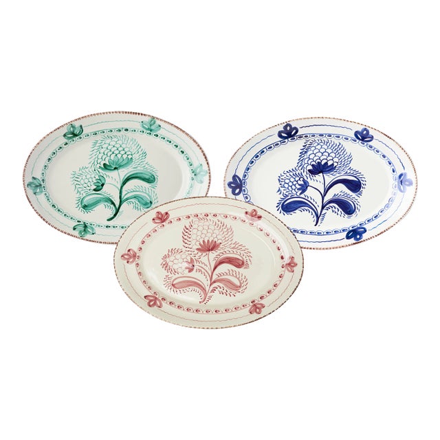 Casa Nuno Platters, Assorted Colors - Set of 3 For Sale