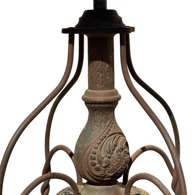 Wood 19th Century Adjustable Cast Iron Piano Stool W/ Oak Seat by Charles Parker Co. For Sale - Image 7 of 9