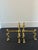 Late 20th Century Antique Whimsical English Brass Andirons For Sale - Image 5 of 7