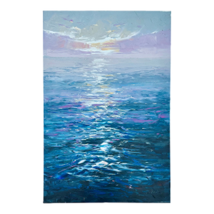 Abstract Seascape Sunrise Painting by Tarte (Unframed)