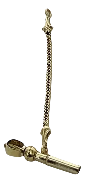 19th Century Brass and Gold Watch-Key