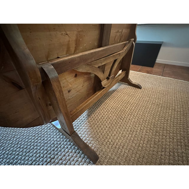 19th-Century French Provincial Oval Tilt-Top "Vendange" Wine Tasting Table For Sale - Image 4 of 15
