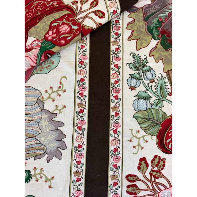 Brunschwig & Fils Brunschwig & Fils br-70341.0.0 La Portugaise PRT Brown Stripe Fabric 9 1/2 Yards For Sale - Image 4 of 11