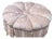 Large Oval Tufted Ottoman Custom Made For Sale