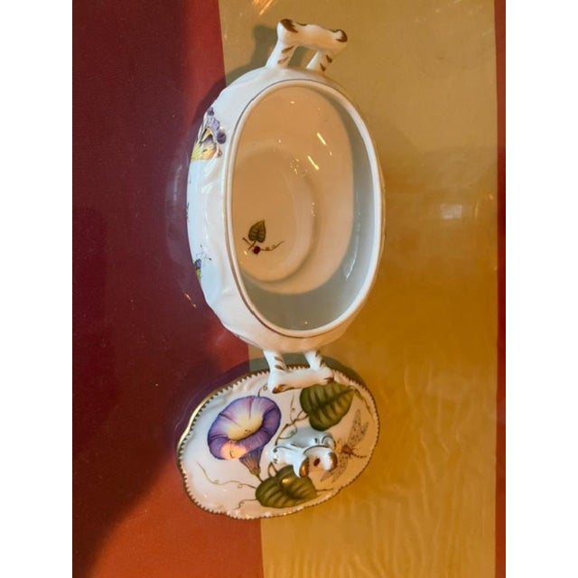 English 1990s Anna Weatherly Hand-Painted Porcelain For Sale - Image 3 of 3