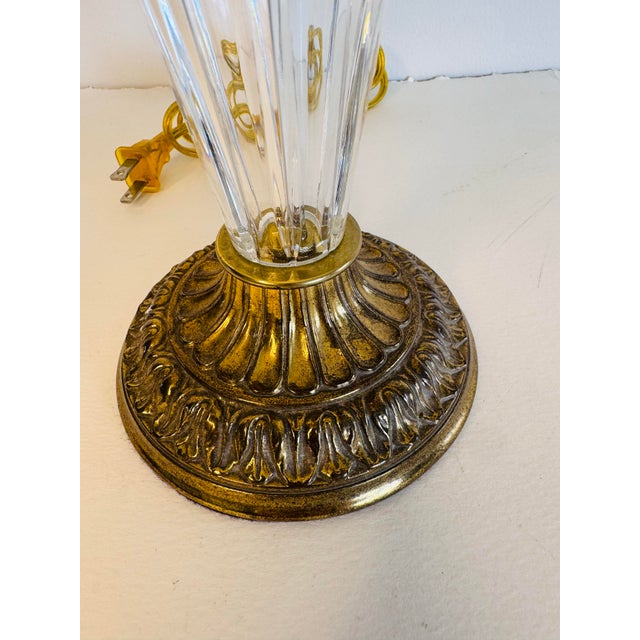 Waterford 1990s Irish Crystal Belline Table Lamp With Shade For Sale In Boston - Image 6 of 9