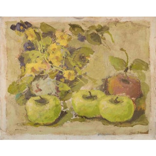 Franco Marzilli, Still Life, Oil Painting, 1970s For Sale
