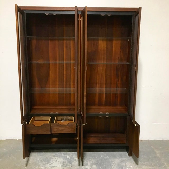 Maurice Villency Danish Modern China Cabinet | Chairish