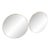 Two 1980s Gio Ponti Style Mid-Century Modern Gilt Metal Round Wall Mirrors For Sale