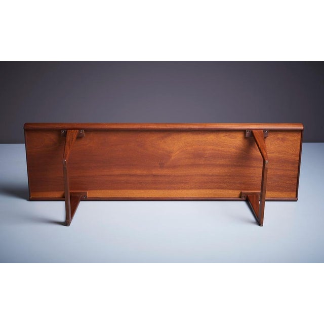 Brown Teak Coffee Table by Peter Løvig Nielsen, Denmark, 1960s For Sale - Image 8 of 10