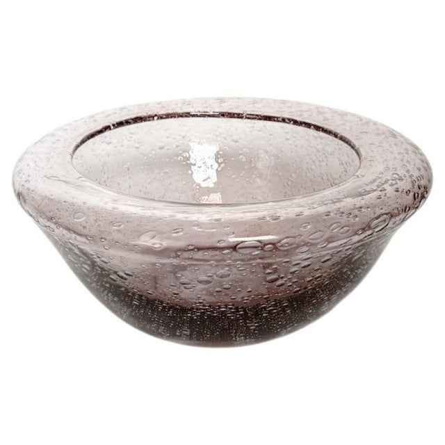 Biot Bubble Glass Salad Bowl or Catchall, France, 1970s For Sale - Image 11 of 11