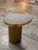 Stone Gray Michael Oren Design Marquina Marble Kidney Side Table For Sale - Image 8 of 12