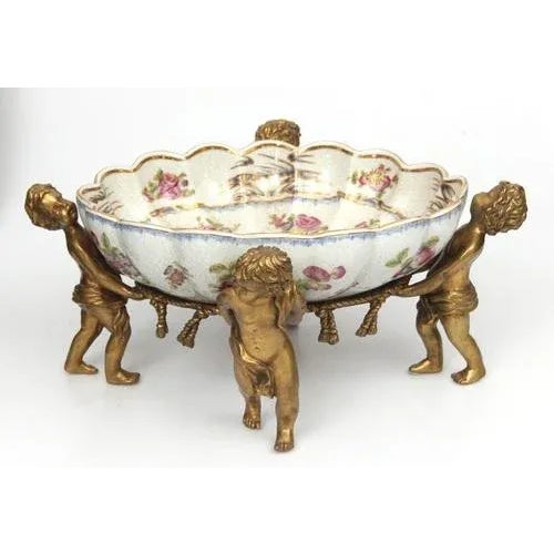 Faience Fruit Vase with Bronze Finish, 1890s For Sale - Image 12 of 12