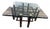 Vintage McGuire Bamboo Rattan Lattice Coffee Table With Pie Crust Glass Top For Sale