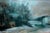 Impressionist Large-Scale Modern Abstracted Teal Landscape by Daniel David Fuentes For Sale - Image 3 of 3