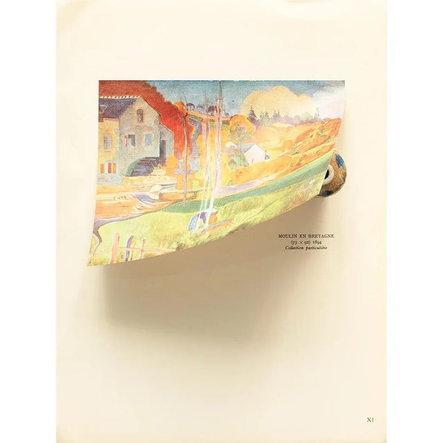 1949 After Paul Gauguin "Landscape in Brittany", First Edition Offset Lithograph For Sale - Image 4 of 7