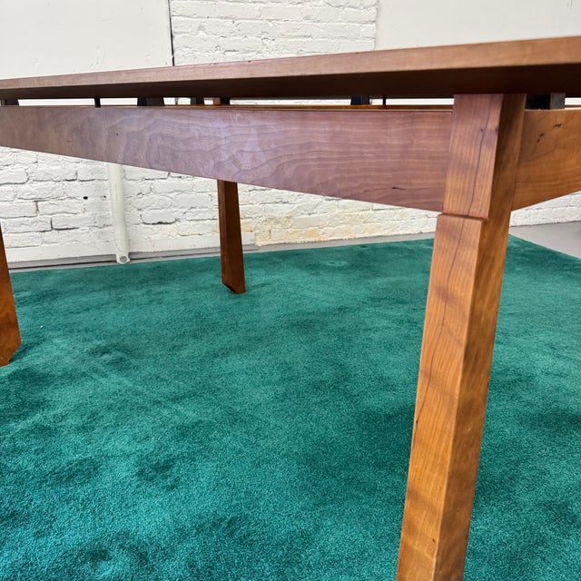 Artisan Made One Off Solid Cherry Dining Set by Charles Radtke For Sale - Image 16 of 18